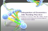 Integration of Genomics into Nursing Practice...Badzek et al. (2013). National Nursing Leadership Survey of Attitudes, Knowledge, and . Competency in Genomics. American Nurse Today,