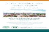 CTG Master Class...CTG Master Class Tallinn, Estonia Venue: V T. uppits Auditorium East-Tallinn Central Hospital, Ravi 18/9 10138 Tallinn 26th - 27th of April 2018 The Master Class