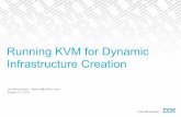 Running KVM for Dynamic Infrastructure Creation€¦ · – Very common KVM networking for production environments – No external routing changes required ---– KVM host is performing