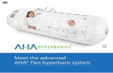 Meet the advanced AHA® Flex hyperbaric system...Oxygen concentrator We supply oxygen into a chamber by using the AHA® Oxy 22 oxygen concentrator. This device uses special filters