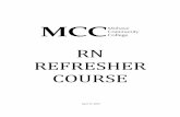 RN REFRESHER COURSE - Mohave Community College RN REFRESHER COURSE The Refresher Program for Registered