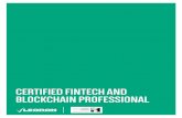 CERTIFIED FINTECH AND BLOCKCHAIN PROFESSIONAL...crowdfunding, blockchain and bitcoins. Samson is a classically trained anthropologist, entre-preneur and finance expert who is happy
