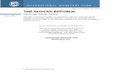 IMF Country Report No. 16/14 THE SLOVAK REPUBLIC · IMF Country Report No. 16/14 THE SLOVAK REPUBLIC SELECTED ISSUES PAPER This paper on the Slovak Republic was prepared by a staff