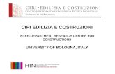 INTER-DEPARTMENT RESEARCH CENTER FOR CONSTRUCTIONS · 2012-06-26 · INTER-DEPARTMENT RESEARCH CENTER FOR CONSTRUCTIONS ... • River morphodynamics modelling ... DYNAMIC TESTS ON