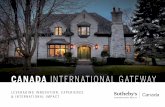 CANADA INTERNATIONAL GATEWAY · 6 CANADA: INTERNATIONAL GATEWAY GUIDE CANADA ECONOMIC FACTORS 29,720 VANCOUVER 81,375 TORONTO 21,435 CALGARY 44,235 MONTRÉAL 296,380 NEW IMMIGRANTS