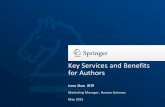 Key Services and Benefits for Authors - Springer · Key Services and Benefits for Authors Irene Zhao 赵玮 Marketing Manager, Human Sciences ... Search Engine Optimization (SEO)