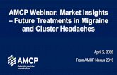 AMCP Webinar: Market Insights – Future Treatments in ... · PDF file Migraine, Migraine Prevention and Cluster Headache. Payer Unmet Need in Managing Acute Migraine. Identify and