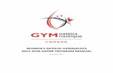 WOMEN’S ARTISTIC GYMNASTICS - gymsask.comgymsask.com/wp-content/uploads/2017/10/PROG-ASPIRE-2017-18-S… · Women’s Artistic Gymnastics Aspire Program Page | 5 5 ATHLETE REGULATIONS