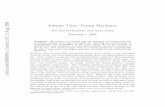 Inﬁnite Time Turing Machines arXiv:math/9808093v1 [math.LO ... · Inﬁnite Time Turing Machines 4 ically back and forth, reading and writing 0s and 1s on a tape according to a
