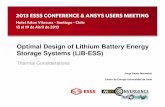 Optimal Design of Lithium Battery Energy Storage Systems ...Multi-objetive problem Duetheno linear behaviorof theproblem, ... black box models ... Genetic Algorithm yes. Preliminary