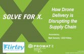 How Drone Delivery is Disrupting the Supply Chaincdn.promatshow.com/seminars/assets-2017/1237.pdf · Drone delivery is a game changer • The FAA now predicts 7,000,000 drones registered