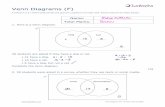 Venn Diagrams (F) - JustMaths · Venn Diagrams (F) - Version 3 January 2016 Venn Diagrams (F) A collection of 9-1 Maths GCSE Sample and Specimen questions from AQA, OCR, Pearson-Edexcel