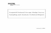 Sampling and Analysis Technical Report for the Targeted National …€¦ · Targeted National Sewage Sludge Survey Sampling and Analysis Technical Report . U.S. Environmental Protection