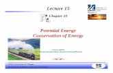 LECTURE 15 Ch10 F16 Potential Energy - uml.edufaculty.uml.edu/Andriy_Danylov/Teaching/documents/... · Department of Physics and Applied Physics PHYS.1410 Lecture 15 Danylov Today