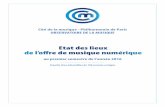 Cité de la musique - Philharmonie de Paris OBSERVATOIRE DE LA … · La dernière communication du SNEP relative au marché de la musique enregistrée en France, fait état d’une