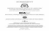 AGREEMENT - ACCNJ · agreement by and between northeast regional council of carpenters and eastern millwright regional council of the united brotherhood of carpenters and joiners