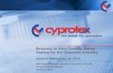 Relevant In Vitro Toxicity Safety Testing for the Cosmetic ...newenglandscc.org/wp-content/uploads/2016/10/NESCC-Seminar__JAWS__2016_Final.pdfRelevant In Vitro Toxicity Safety Testing