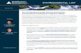 ENVIRONMENTAL LAW - Shipman & Goodwin LLP · Environmental Law Handbook, working with nationally based law firms and clients on issues related to regional and Connecticut Environmental