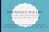 THE MAGIC BULLET...The Bullet Journal is like a potato. It seems boring and bland and easily replaced by flashier starches like couscous and black forbidden rice, but the potato is