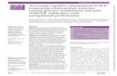 Assessing cognitive impairment in SLE: examining ... · Ploranfie, et al Lupus Science & Medicine 20196e000327 doi101136lupus-2019-000327 1 Assessing cognitive impairment in SLE: