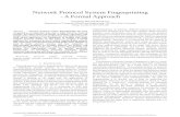Network Protocol System Fingerprinting - A Formal Approachdanr/courses/6772/Fall06/papers/fingerprint.pdfAbstract — Network protocol system fingerprinting has been recognized as