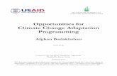 Opportunities for Climate Change Adaptation Opportunities for Climate Change Adaptation Programming,