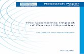 The Economic Impact of Forced Migration · The Economic Impact of Forced Migration Uri Dadush and Mona Niebuhr1 The flow of forced migrants from Syria, Iraq, Afghanistan, Eritrea,