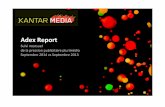 Adex Report · Sur le cumul annuel, la durée publicitaire progresse de 9,4% sur le média dont les recettes brutes augmentent. Sur le cumul annuel, la télévision tire son épingle