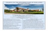 August 18, 2019 CHURCH OF THE RESURRECTION OF OUR LORD · Jacklyn Porubsky 904-347-4388 St. Vincent De Paul Board Mee ng 1st Monday every month, 7:00pm. To make an appointment for