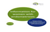 About this booklet 4...fertility, so a patient can get pregnant naturally or through fertility treatments. For treating For treating endometriosis, the doctor can prescribe …