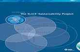 Introducing The SLICE Sustainability Project · The SLICE® Sustainability Project is a global initiative ... anti-parasitic compoundsin the research pipeline. Even when new therapeutics