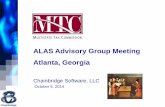 ALAS Advisory Group Meeting Atlanta, Georgia...ALAS Advisory Group Meeting Atlanta, Georgia Overview •Our transfer pricing work •Menu of products and services •Responses to the