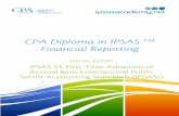Certificate in IPSAS Financial Reporting...A distinction is made here between full adoption of IPSASs and use of the transitional provisions. It is not mandatory for an entity to use