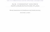 N.B. CONSENT DECREE IMPLEMENTATION PLAN - Illinois€¦ · N.B. CONSENT DECREE IMPLEMENTATION PLAN Illinois Department of Healthcare and Family Services December 2, 2019 Case: 1:11-cv-06866