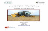 For Northern Temperate Crop Research · 1 Introduction The Agronomy Institute (AI) is a research centre at Orkney College UHI which is an academic partner in UHI ... taking into account