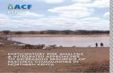 PARTICIPATORY RISK ANALYSIS & INTEGRATED …...ACF adopted an integrated approach for the drought response program which focused on improving drought preparedness capacities of the