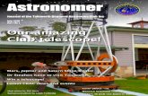 Astronomer · PDF file 2019-12-06 · July 2016 Astronomer 2 Astronomer Journal of the Tamworth Regional Astronomy Club Inc Vol 1 No 1 - July 2016 Contents 3 At the Eyepiece Welcome