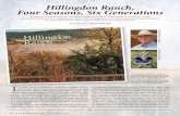 Hillingdon Ranch, Four Seasons, Six Generations€¦ · More than a history of a Texas ranch, Hillingdon, Four Seasons, Six Generations, is an allegory of a family and the land, how