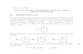 Notes for Applied Multivariate Analysis: Linear Algebra ...cda.psych.uiuc.edu/web_407_spring_2014/407_multivariate_linear_algebra.pdfNotes for Applied Multivariate Analysis: Linear