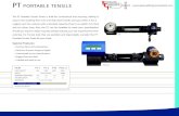 PORTABLE TENSILE 8-12.pdfThe PT Portable Tensile Tester is built for convenience and accuracy, making it easy to test anything from wire and strip steel to bolts and spot welds. It