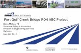 Fort Goff Creek Bridge R04 ABC Project - Transportationshrp2.transportation.org/documents/renewal/1_SHRP2FortGoffCreek_Mellon.pdfConstruction: Foundation 12 - 30” CIDH Piles. June