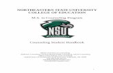 NORTHEASTERN STATE UNIVERSITY COLLEGE OF EDUCATION · Counseling Student Handbook Master of Science in Counseling: Addiction Counseling, Clinical Mental Health Counseling, School