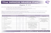 The NRICH Maths Fair NRICH Maths Fair Pack · PDF file 26 Pentominoes Squared paper and pencils. 60 multilink cubes, ideally (but not essentially) 12 diﬀerent colours, 5 of each.