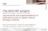 The DCH-RP project...13 participants in DCH-RP Maria Laura Mantovani  5th FIM4R meeting, PSI, Villigen, 20-21 March 2013 ICCU (coordinator), Italy