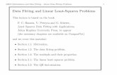 Data Fitting and Linear Least-Squares Problemspcha/LSDF/LinDataFit.pdf · 02610 Optimization and Data Fitting { Linear Data Fitting Problems 3 Example: Data approximation Measurements