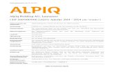 Alpiq Holding AG, Lausanne€¦ · Alpiq Holding AG, Lausanne CHF 300‘000‘000 2.625% Anleihe 2014 – 2024 (die “Anleihe”). Firma und Sitz der Emittentin: