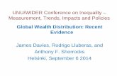 UNU/WIDER Conference on Inequality – Measurement, Trends ...€¦ · Global-Wealth-Databook-2013.pdf . Objective . To measure the world distribution of . household wealth . across