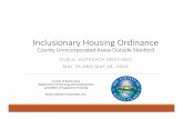 Inclusionary Housing OrdinancePresentation Overview 1. ... Homelessness ... Subpopulations Chronically Homeless 2,169 2,470 +301 Veterans 703 653 ‐50 Persons in Families 908 921