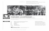 HISTORY HEROES LEADERSHIP ETHICS fINDINg LEADERSHIP · information has the power to transform people’s perception of the Jewish experience during the Holocaust, providing a clearer