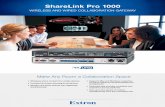 ShareLink Pro 1000 - Brochure · A Wirelessly share content from mobile devices ... slide images on attendee’s personal devices via a Web browser The ShareLink Pro 1000 enables